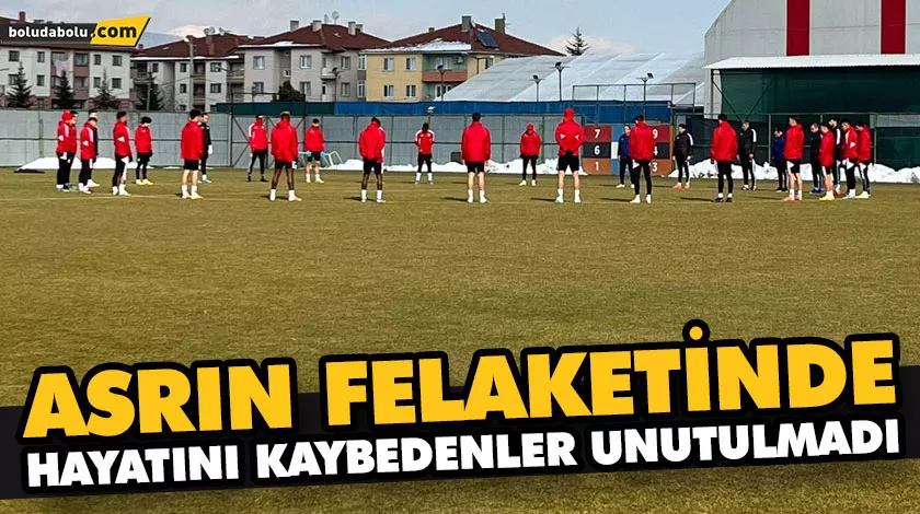 BOLUSPOR’DAN SAYGI DURUŞU
