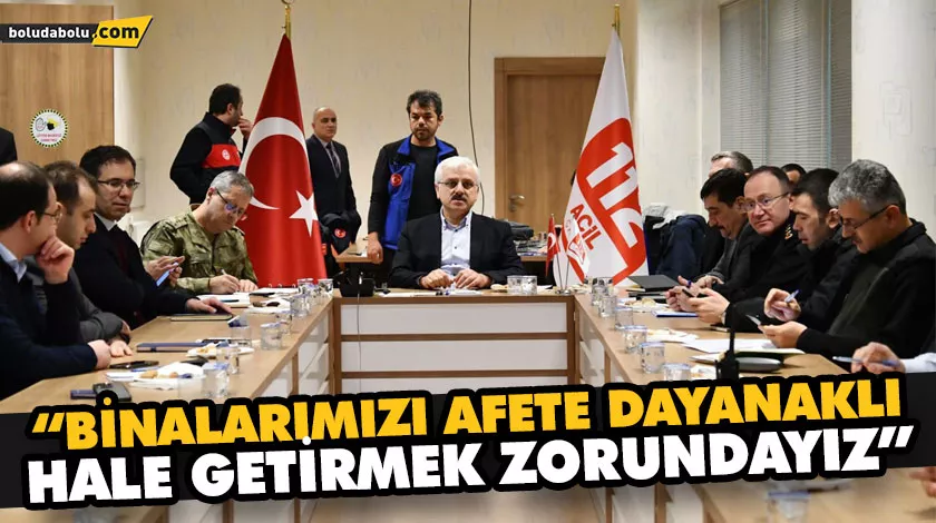 “BİNALARIMIZI AFETE DAYANAKLI HALE GETİRMEK ZORUNDAYIZ” “BİNALARIMIZI AFETE DAYANAKLI HALE GETİRMEK ZORUNDAYIZ”
