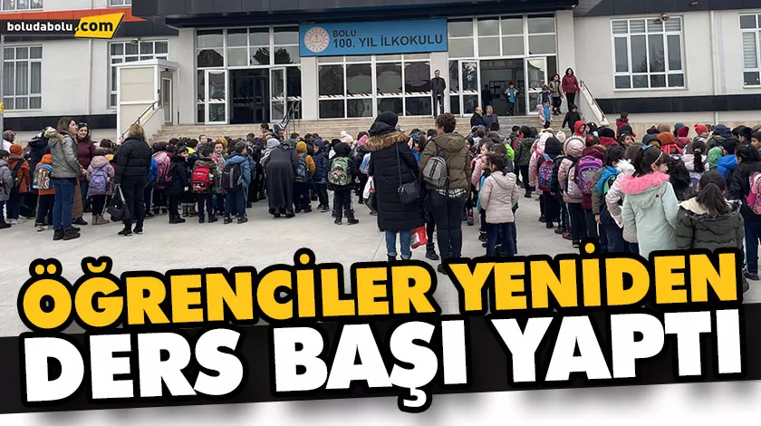 ÖĞRENCİLER YENİDEN DERS BAŞI YAPTI ÖĞRENCİLER YENİDEN DERS BAŞI YAPTI