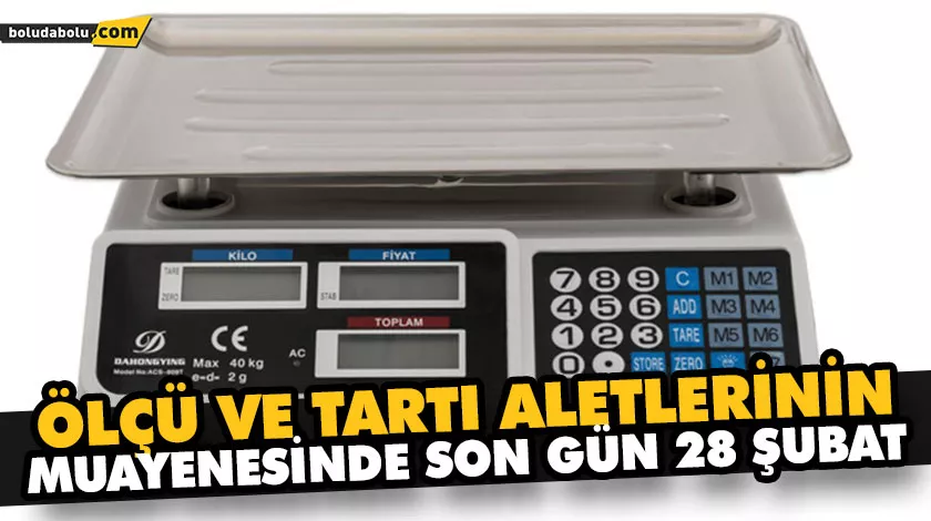 ÖLÇÜ VE TARTI ALETLERİ İLE İLGİLİ ÖNEMLİ DUYURU ÖLÇÜ VE TARTI ALETLERİ İLE İLGİLİ ÖNEMLİ DUYURU