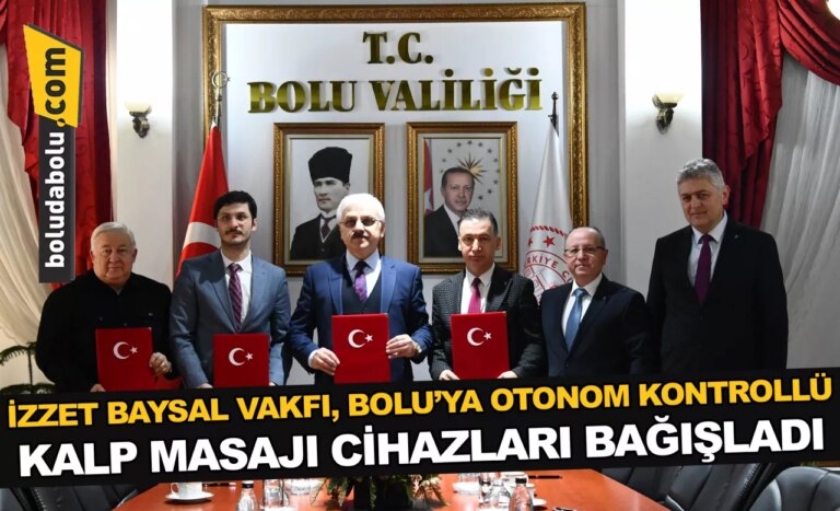 İzzet Baysal Vakfı, Bolu’ya otonom kontrollü kalp masajı cihazları bağışladı