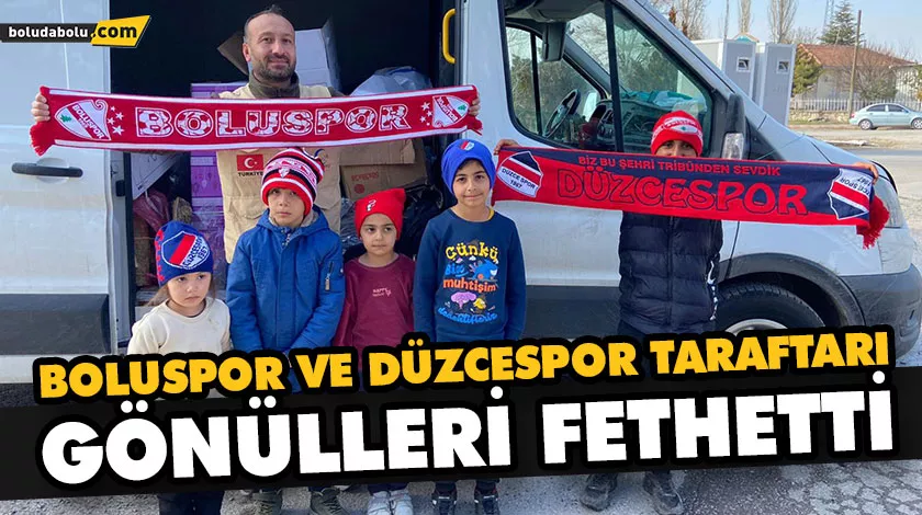 BOLUSPOR VE DÜZCESPOR TARAFTARI GÖNÜLLERİ FETHETTİ BOLUSPOR VE DÜZCESPOR TARAFTARI GÖNÜLLERİ FETHETTİ