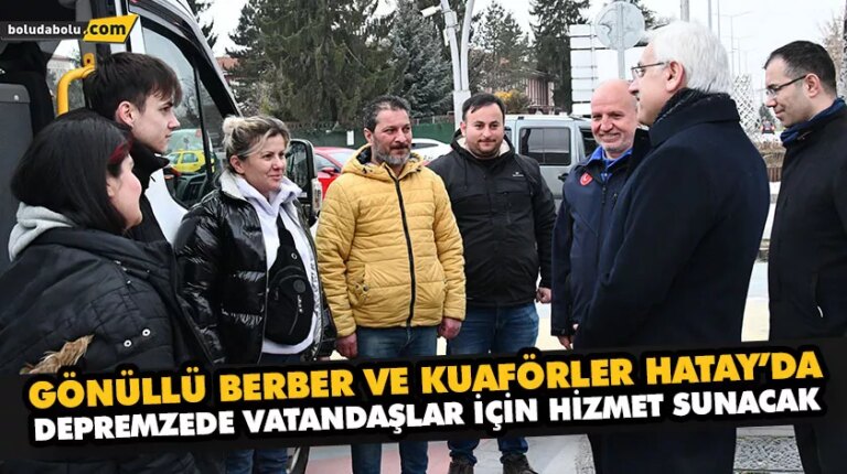 BOLU’DAN DEPREM BÖLGESİNE YARDIMLAR SÜRÜYOR