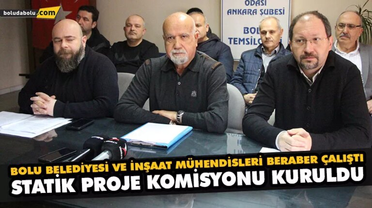BOLU BELEDİYESİ VE İNŞAAT MÜHENDİSLERİ BERABER ÇALIŞTI