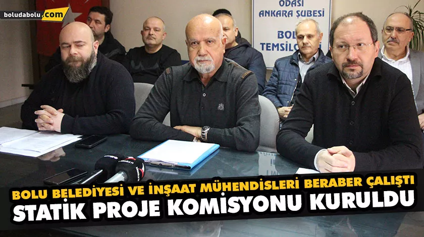 BOLU BELEDİYESİ VE İNŞAAT MÜHENDİSLERİ BERABER ÇALIŞTI BOLU BELEDİYESİ VE İNŞAAT MÜHENDİSLERİ BERABER ÇALIŞTI