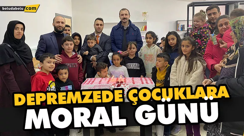 DEPREMZEDE ÇOCUKLARA MORAL GÜNÜ DEPREMZEDE ÇOCUKLARA MORAL GÜNÜ