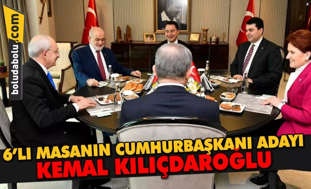 6’LI MASANIN ORTAK ADAYI KILIÇDAROĞLU 6’LI MASANIN ORTAK ADAYI KILIÇDAROĞLU