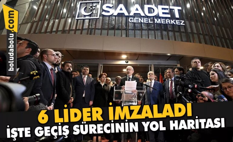 6 LİDER İMZALADI: İŞTE GEÇİŞ SÜRECİNİN YOL HARİTASI