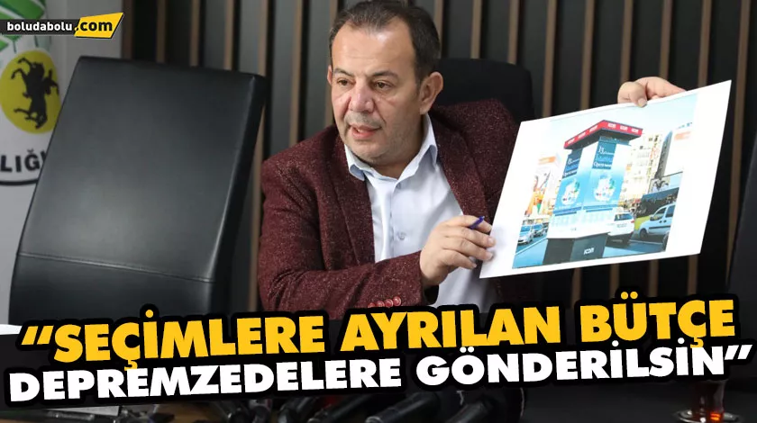 BAŞKAN ÖZCAN’DAN ÖNERİ: “SEÇİM KAMPANYALARINA HARCANACAK PARAYI DEPREM BÖLGESİNE GÖNDERİN” BAŞKAN ÖZCAN’DAN ÖNERİ: “SEÇİM KAMPANYALARINA HARCANACAK PARAYI DEPREM BÖLGESİNE GÖNDERİN”