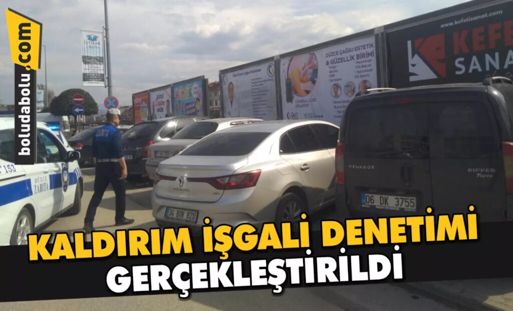 Düzce’de kaldırım işgali denetimi gerçekleştirildi Düzce’de kaldırım işgali denetimi gerçekleştirildi