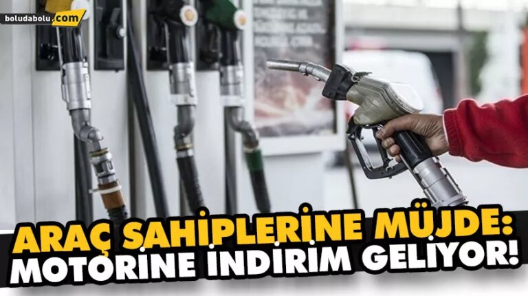 MOTORİNE İNDİRİM! BU GECE YARISI POMPAYA YANSIYACAK!