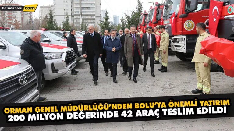 ORMAN GENEL MÜDÜRLÜĞÜ’NDEN BOLU’YA ÖNEMLİ YATIRIM