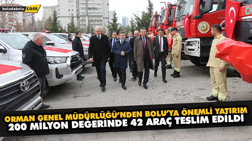 ORMAN GENEL MÜDÜRLÜĞÜ’NDEN BOLU’YA ÖNEMLİ YATIRIM ORMAN GENEL MÜDÜRLÜĞÜ’NDEN BOLU’YA ÖNEMLİ YATIRIM