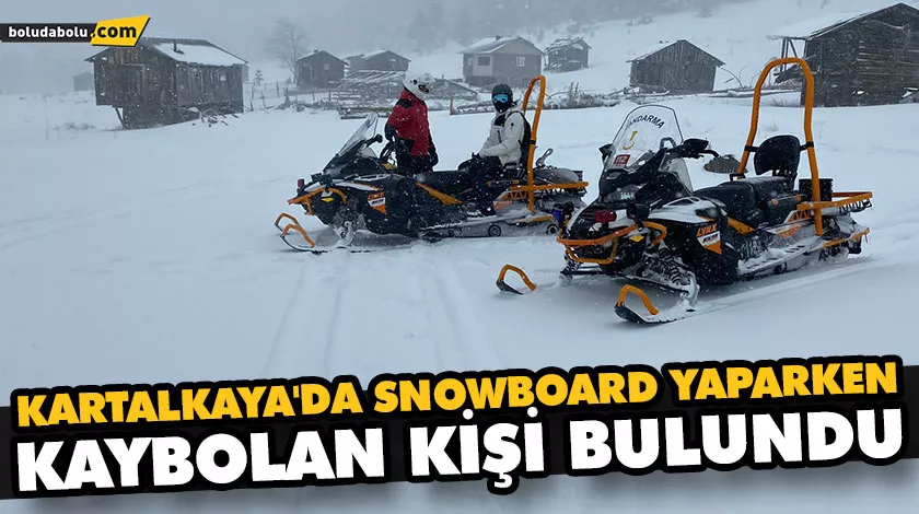 KARTALKAYA’DA SNOWBOARD YAPARKEN KAYBOLAN KİŞİ BULUNDU KARTALKAYA’DA SNOWBOARD YAPARKEN KAYBOLAN KİŞİ BULUNDU