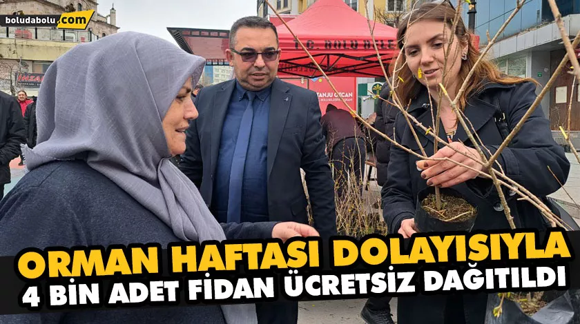 ORMAN HAFTASI DOLAYISIYLA 4 BİN ADET FİDAN ÜCRETSİZ DAĞITILDI ORMAN HAFTASI DOLAYISIYLA 4 BİN ADET FİDAN ÜCRETSİZ DAĞITILDI