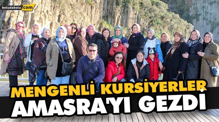 MENGENLİ KURSİYERLER AMASRA’YI GEZDİ
