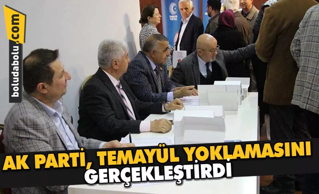 AK PARTİ, TEMAYÜL YOKLAMASINI GERÇEKLEŞTİRDİ AK PARTİ, TEMAYÜL YOKLAMASINI GERÇEKLEŞTİRDİ
