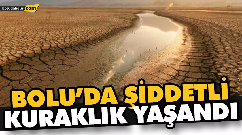 BOLU’DA ŞİDDETLİ KURAKLIK YAŞANDI BOLU’DA ŞİDDETLİ KURAKLIK YAŞANDI