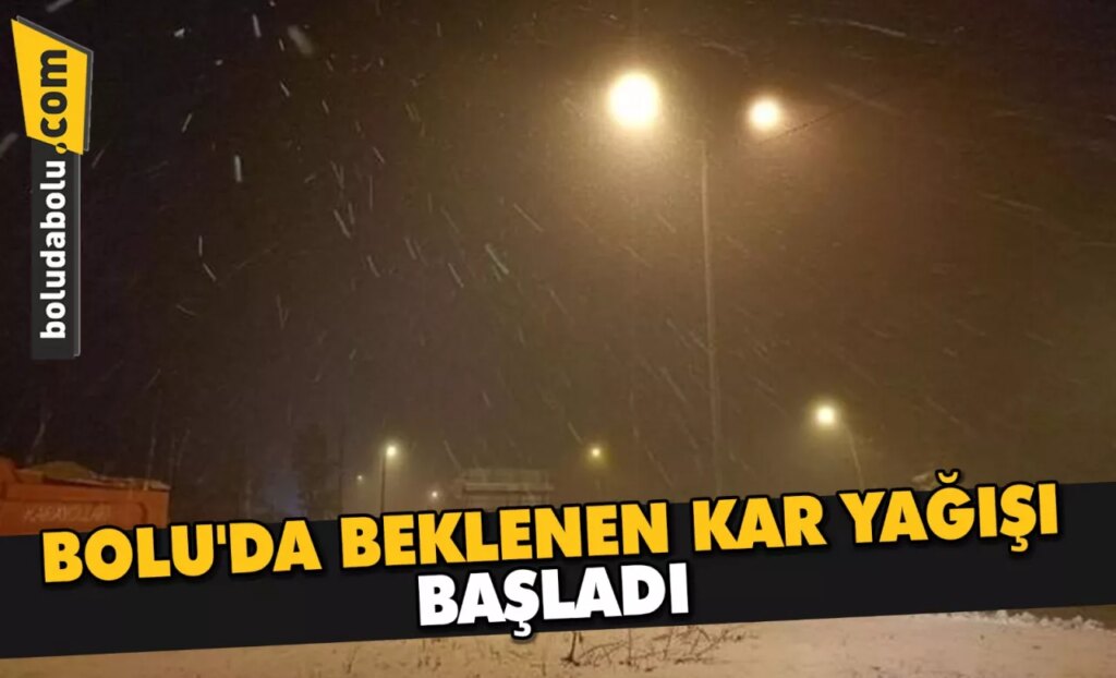 BOLU’DA BEKLENEN KAR YAĞIŞI BAŞLADI BOLU’DA BEKLENEN KAR YAĞIŞI BAŞLADI