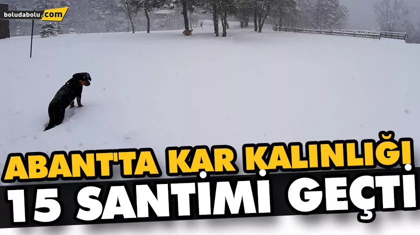 ABANT’TA KAR KALINLIĞI 15 SANTİMİ GEÇTİ ABANT’TA KAR KALINLIĞI 15 SANTİMİ GEÇTİ