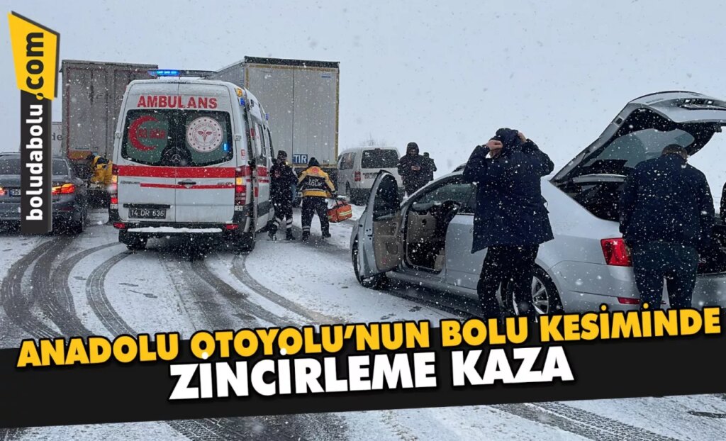 Anadolu Otoyolu’nun Bolu kesiminde zincirleme kaza ulaşımı aksattı Anadolu Otoyolu’nun Bolu kesiminde zincirleme kaza ulaşımı aksattı