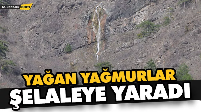 YAĞAN YAĞMURLAR ŞELALEYE YARADI