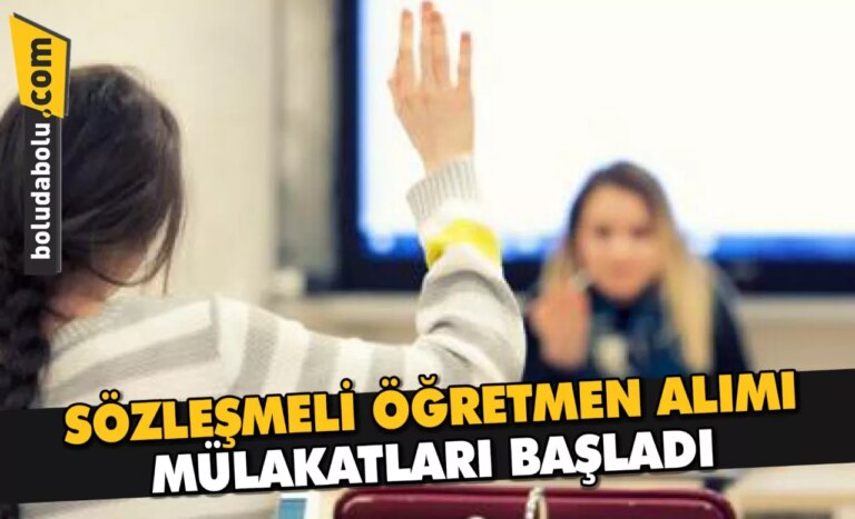 SÖZLEŞMELİ ÖĞRETMEN ALIMI MÜLAKATLARI BAŞLADI