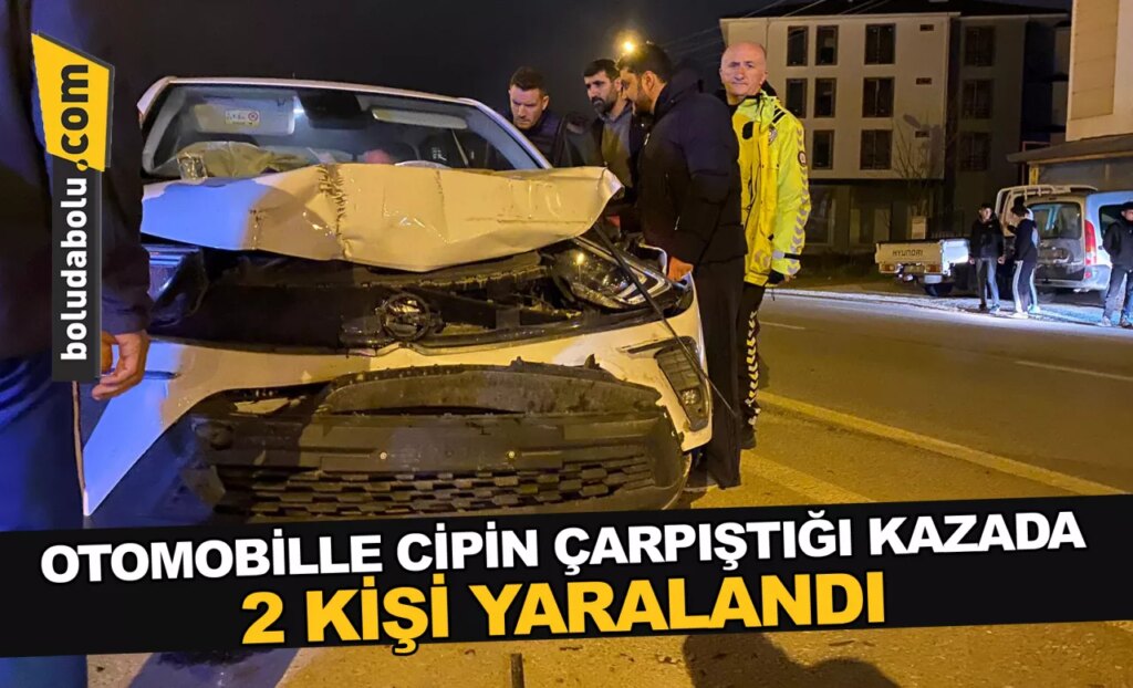 Düzce’de otomobille cipin çarpıştığı kazada 2 kişi yaralandı Düzce’de otomobille cipin çarpıştığı kazada 2 kişi yaralandı