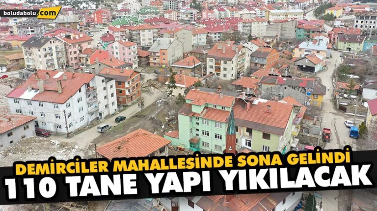 110 TANE YAPI YIKILACAK