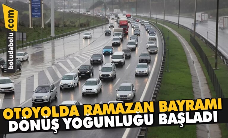 Bayram tatilinden dönenler Anadolu Otoyolu’nda akıcı yoğunluk oluşturuyor
