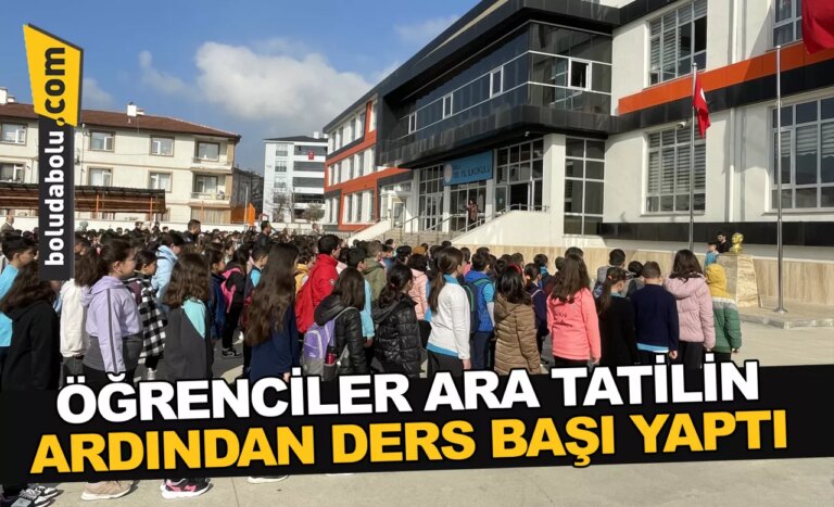Öğrenciler ara tatilin ardından ders başı yaptı