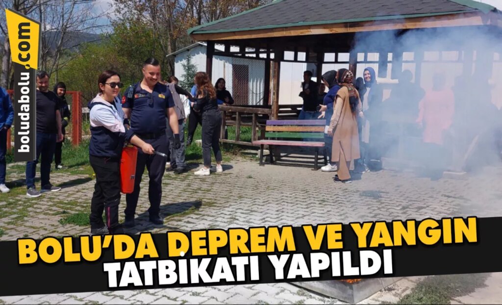 Bolu’da deprem ve yangın tatbikatı yapıldı Bolu’da deprem ve yangın tatbikatı yapıldı