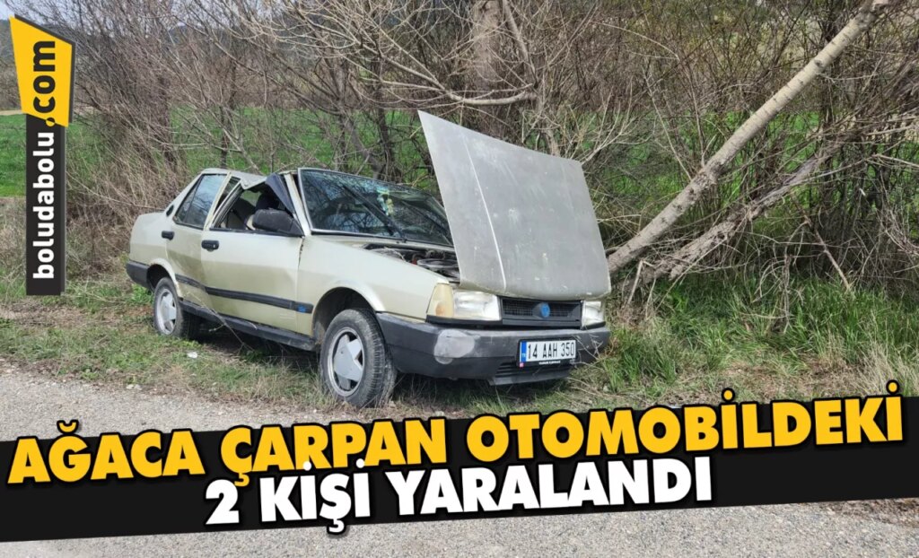 Bolu’da ağaca çarpan otomobildeki 2 kişi yaralandı Bolu’da ağaca çarpan otomobildeki 2 kişi yaralandı