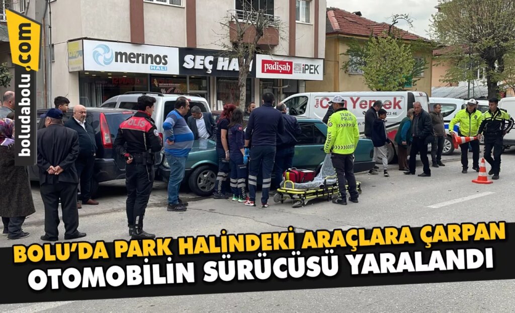 Bolu’da park halindeki araçlara çarpan otomobilin sürücüsü yaralandı Bolu’da park halindeki araçlara çarpan otomobilin sürücüsü yaralandı