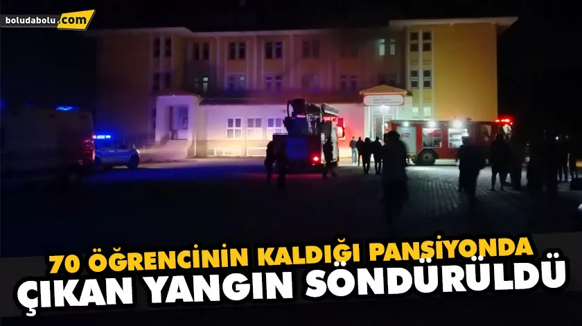 70 ÖĞRENCİNİN KALDIĞI PANSİYONDA ÇIKAN YANGIN SÖNDÜRÜLDÜ 70 ÖĞRENCİNİN KALDIĞI PANSİYONDA ÇIKAN YANGIN SÖNDÜRÜLDÜ