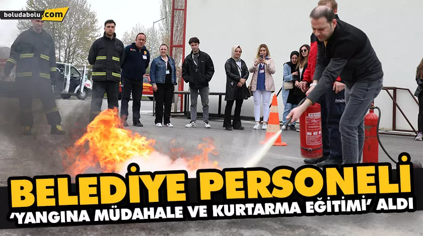 ‘YANGINA MÜDAHALE VE KURTARMA EĞİTİMİ’ ALDILAR ‘YANGINA MÜDAHALE VE KURTARMA EĞİTİMİ’ ALDILAR