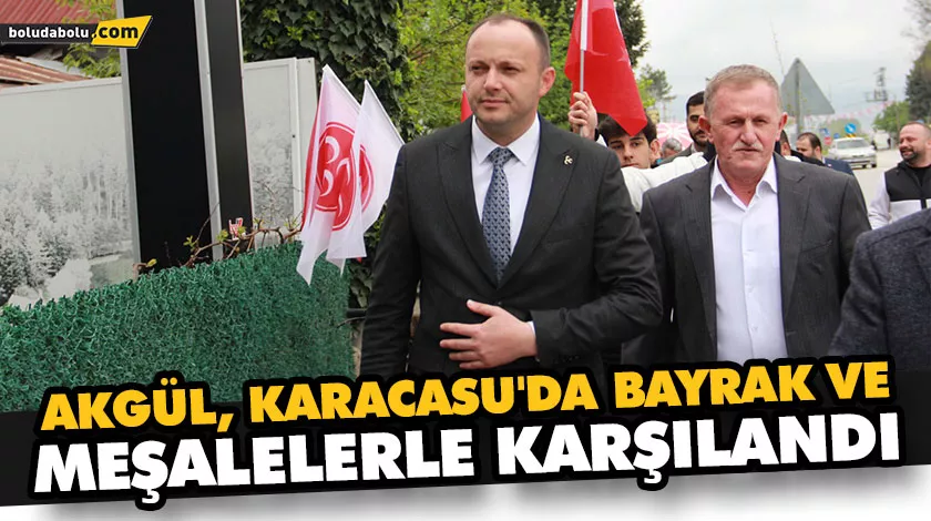 AKGÜL, KARACASU’DA BAYRAK VE MEŞALELERLE KARŞILANDI AKGÜL, KARACASU’DA BAYRAK VE MEŞALELERLE KARŞILANDI