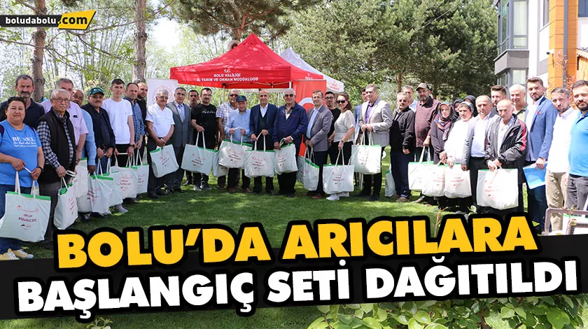 BOLU’DA ARICILARA BAŞLANGIÇ SETİ DAĞITILDI BOLU’DA ARICILARA BAŞLANGIÇ SETİ DAĞITILDI