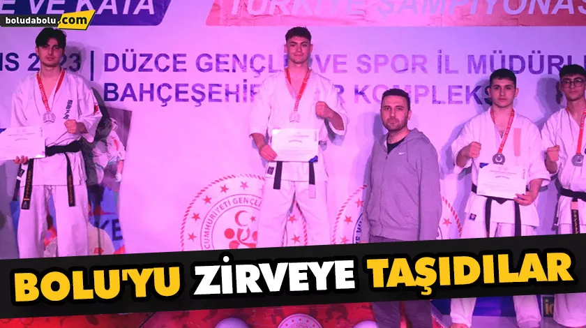 BOLU’YU ZİRVEYE TAŞIDILAR BOLU’YU ZİRVEYE TAŞIDILAR