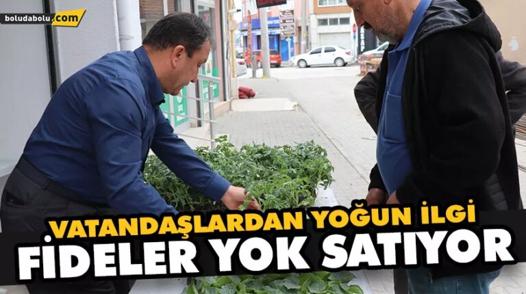 ZİRAAT ODASI FİDELERİNE YOĞUN İLGİ