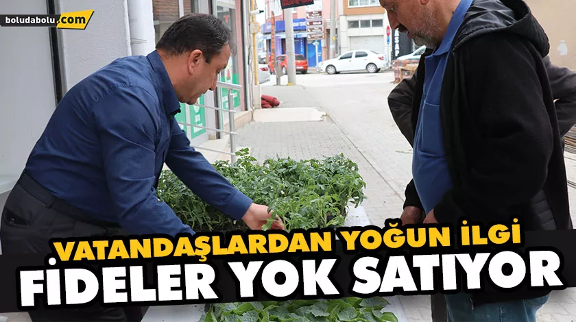 ZİRAAT ODASI FİDELERİNE YOĞUN İLGİ ZİRAAT ODASI FİDELERİNE YOĞUN İLGİ