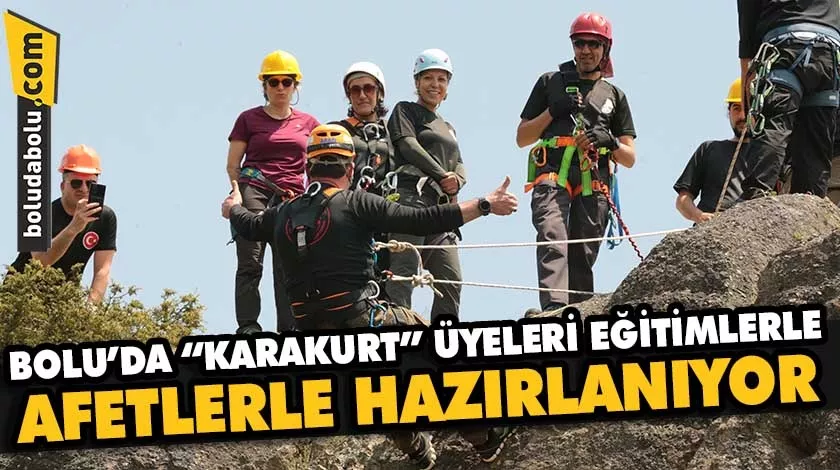 Bolu’da “KARAKURT” üyeleri eğitimlerle afetlere hazırlanıyor Bolu’da “KARAKURT” üyeleri eğitimlerle afetlere hazırlanıyor