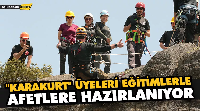 “KARAKURT” ÜYELERİ EĞİTİMLERLE AFETLERE HAZIRLANIYOR “KARAKURT” ÜYELERİ EĞİTİMLERLE AFETLERE HAZIRLANIYOR