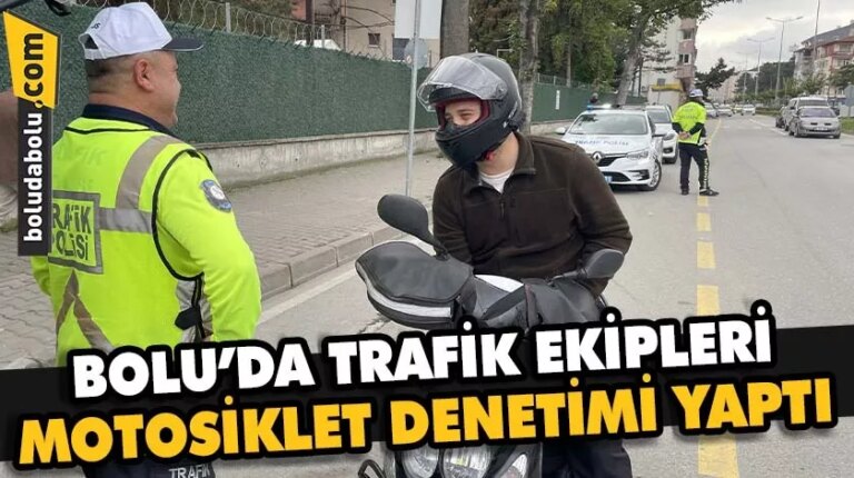 Trafik ekipleri motosiklet denetimi yaptı