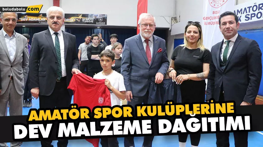 AMATÖR SPOR KULÜPLERİNE DEV MALZEME YARDIMI AMATÖR SPOR KULÜPLERİNE DEV MALZEME YARDIMI