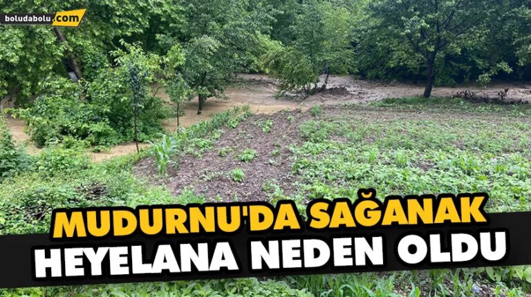 MUDURNU’DA SAĞANAK HEYELANA NEDEN OLDU