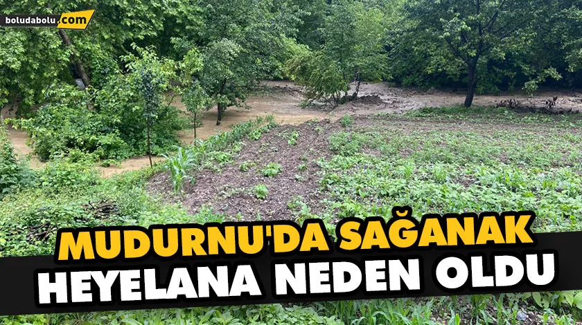 MUDURNU’DA SAĞANAK HEYELANA NEDEN OLDU MUDURNU’DA SAĞANAK HEYELANA NEDEN OLDU