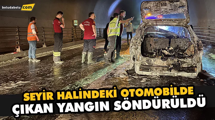 SEYİR HALİNDEKİ OTOMOBİLDE ÇIKAN YANGIN SÖNDÜRÜLDÜ SEYİR HALİNDEKİ OTOMOBİLDE ÇIKAN YANGIN SÖNDÜRÜLDÜ