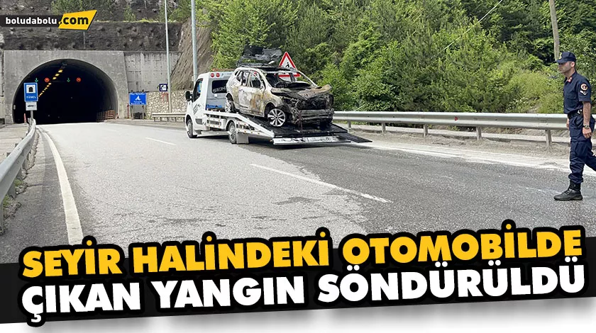 SEYİR HALİNDEKİ OTOMOBİLDE ÇIKAN YANGIN SÖNDÜRÜLDÜ SEYİR HALİNDEKİ OTOMOBİLDE ÇIKAN YANGIN SÖNDÜRÜLDÜ