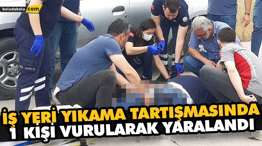 İŞ YERİ YIKAMA TARTIŞMASINDA 1 KİŞİ VURULARAK YARALANDI İŞ YERİ YIKAMA TARTIŞMASINDA 1 KİŞİ VURULARAK YARALANDI